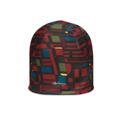 Spirited Geo All-Over Print Beanie