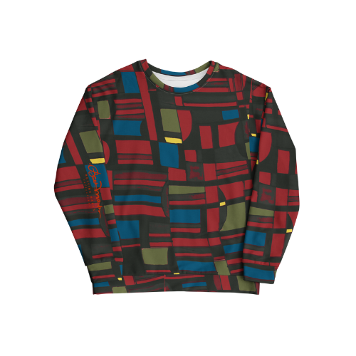 Recycled Unisex Sweatshirt - Spirited Geo - Women