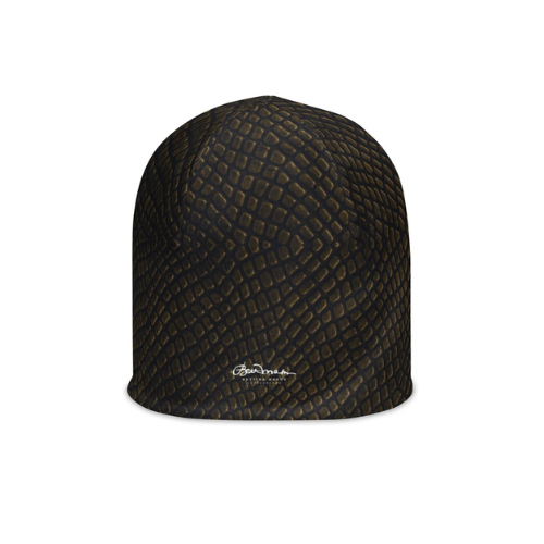 Bronze Crocodile All-Over Print Beanie