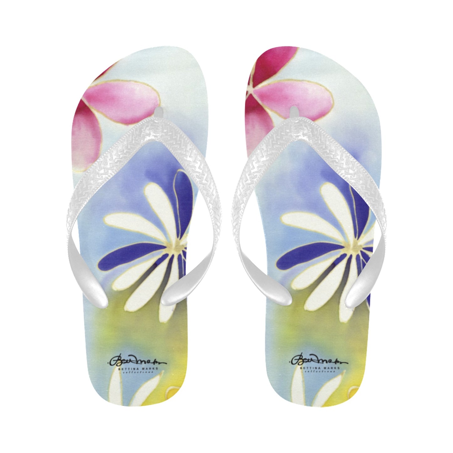 Sunrise Floral Flip Flops for Men/Women