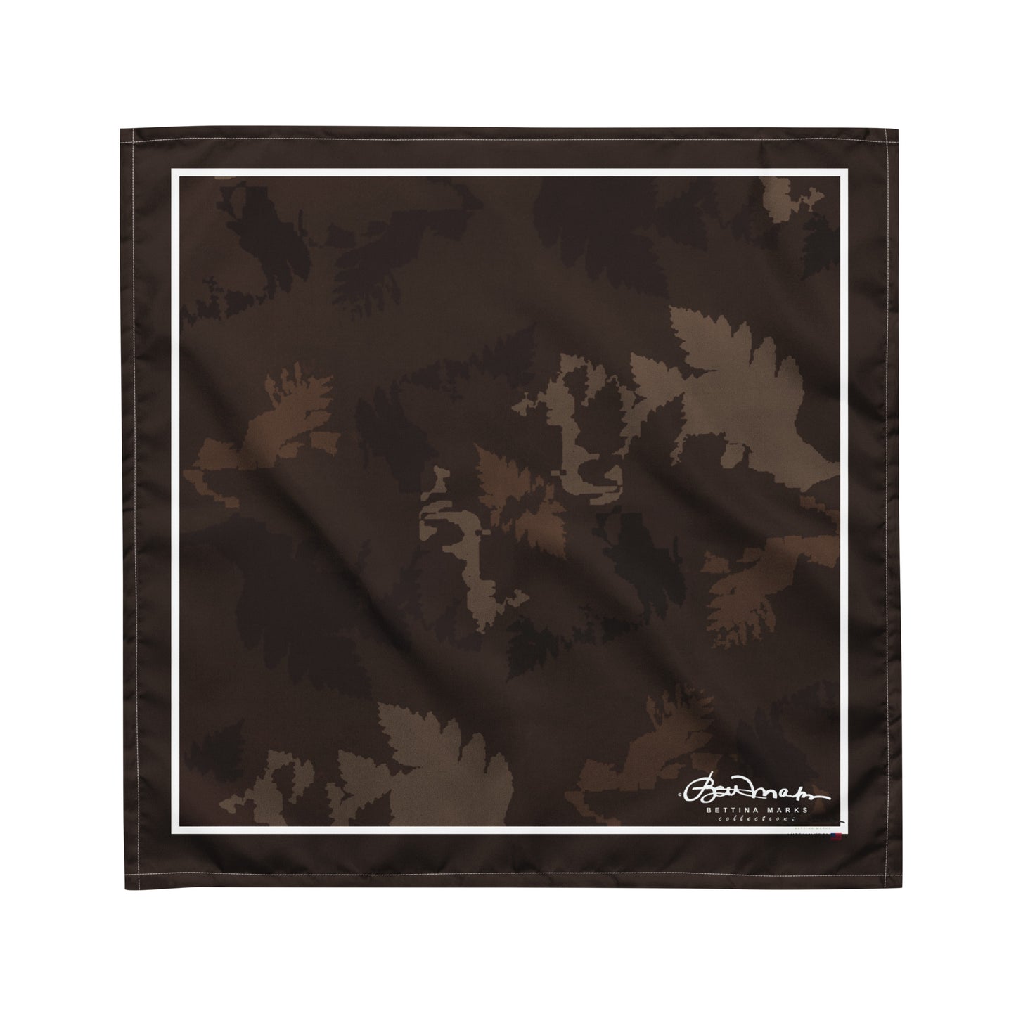 Dark Chocolate Abstract Forest Head Scarf Bandana