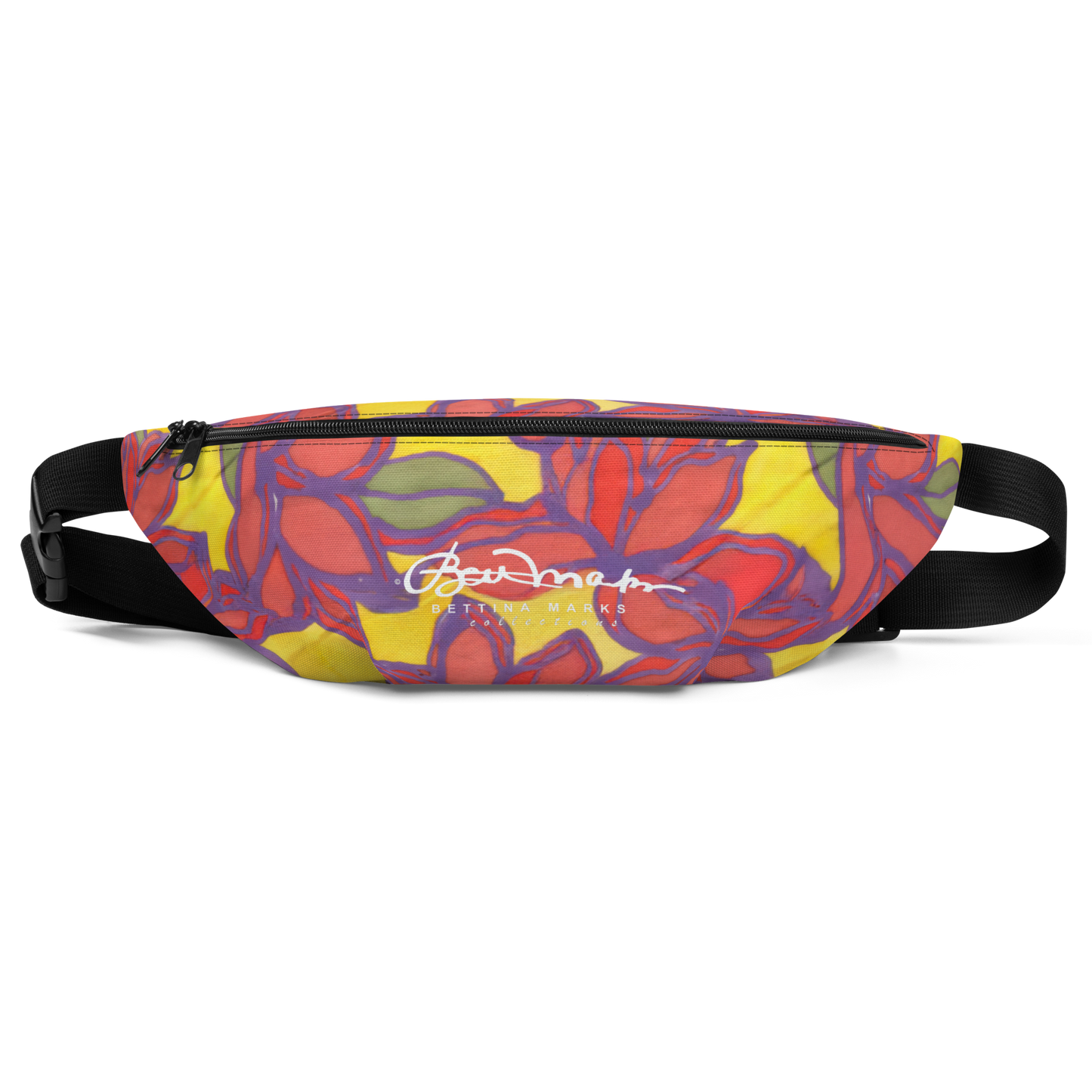Blue & Orange Floral Fanny Pack