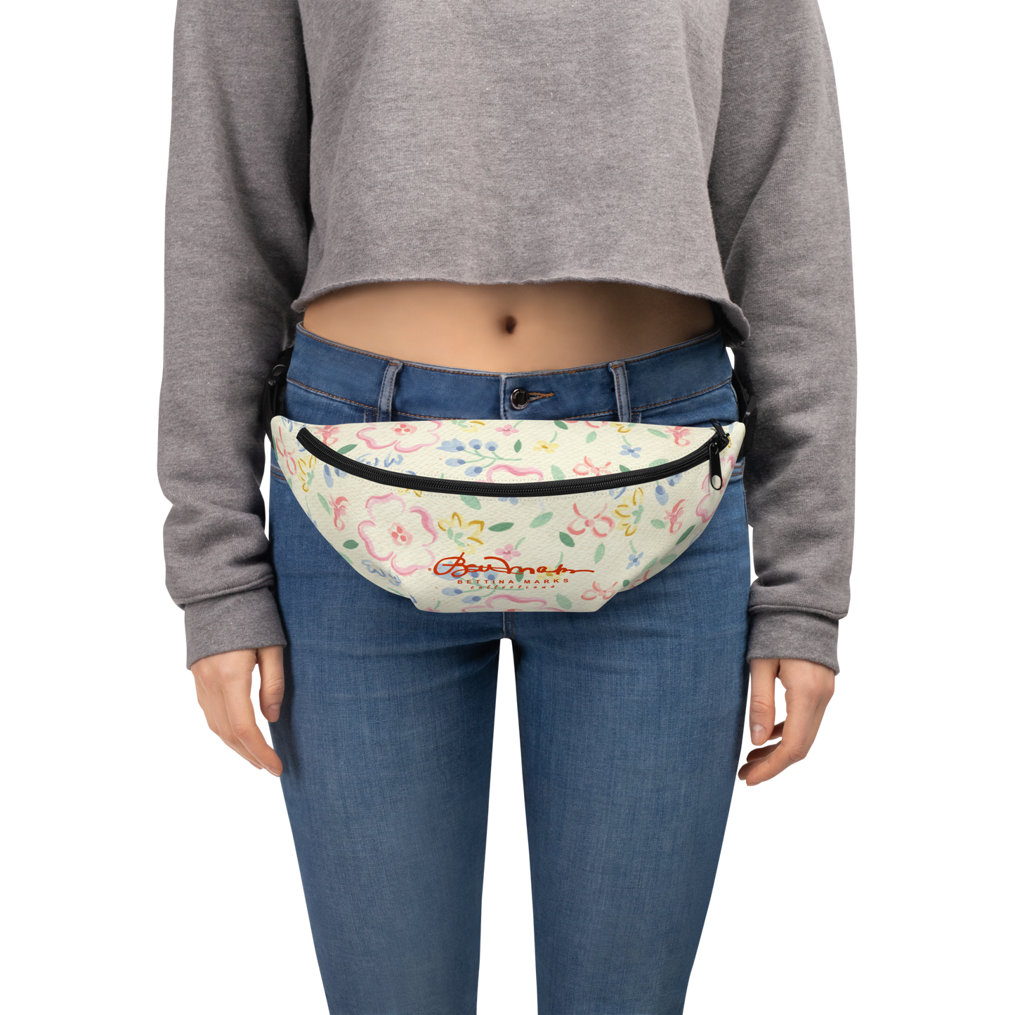 Yellow & Pink Pastel Floral Fanny Pack