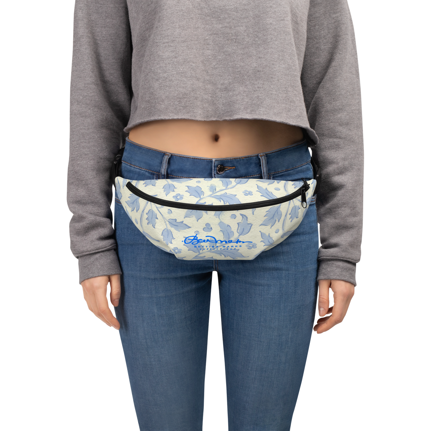Chinoise Blue Florals Fanny Pack