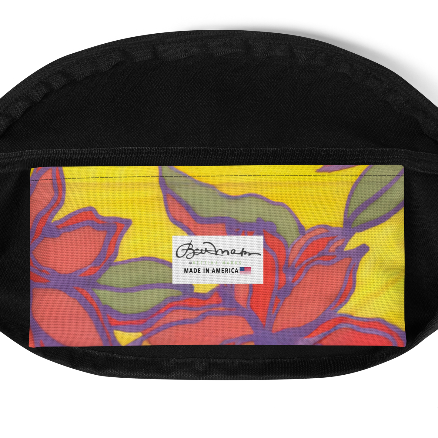 Blue & Orange Floral Fanny Pack