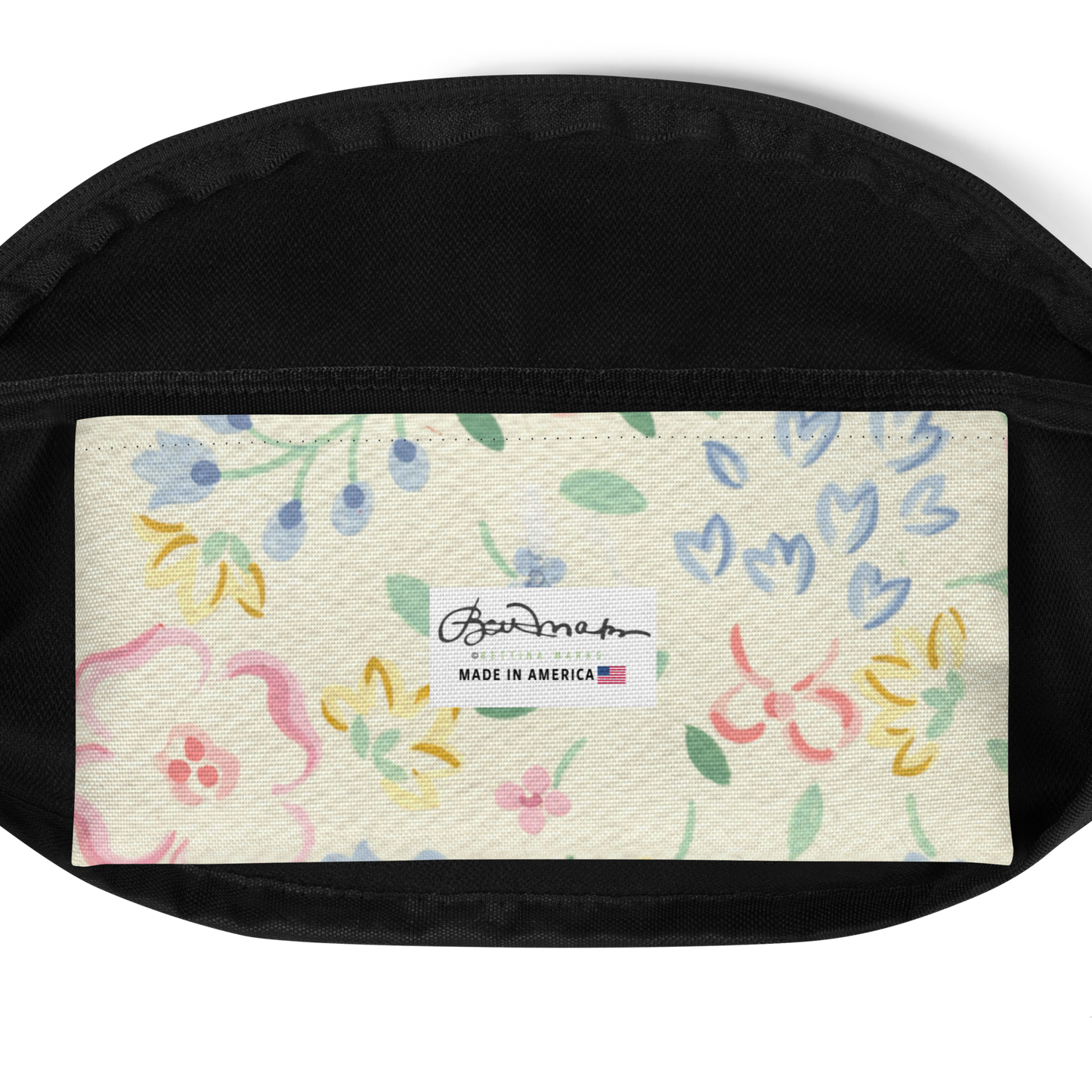 Yellow & Pink Pastel Floral Fanny Pack
