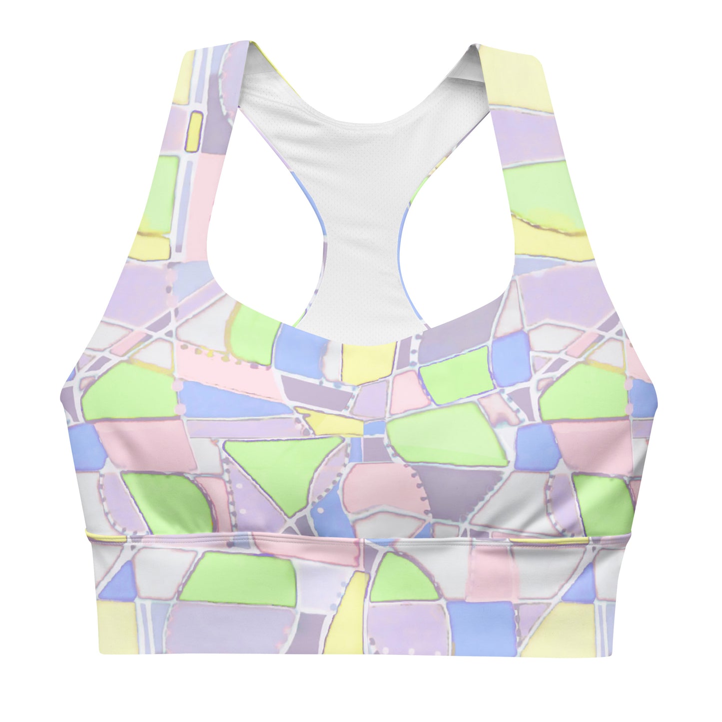 Savannah Swirl Longline sports bra