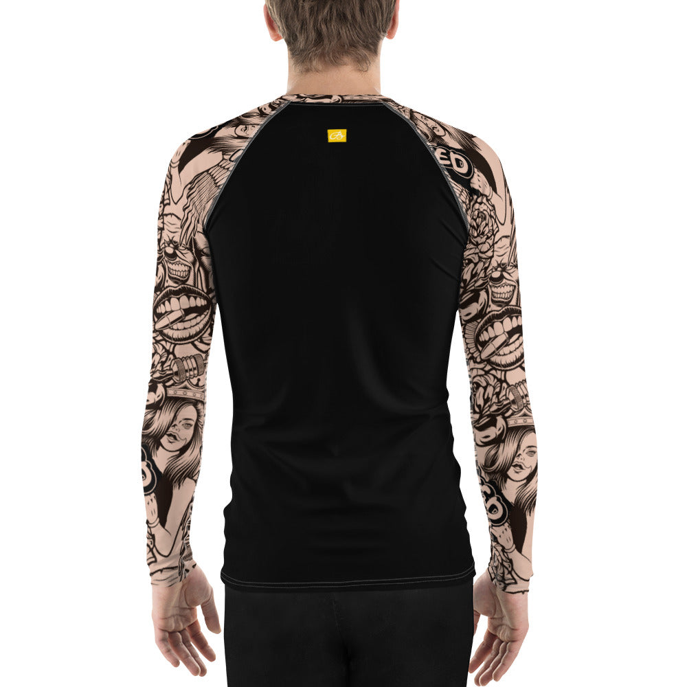 Inked Sleeve Mens Long Sleeve Tops