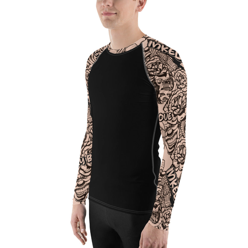 Inked Sleeve Mens Long Sleeve Tops