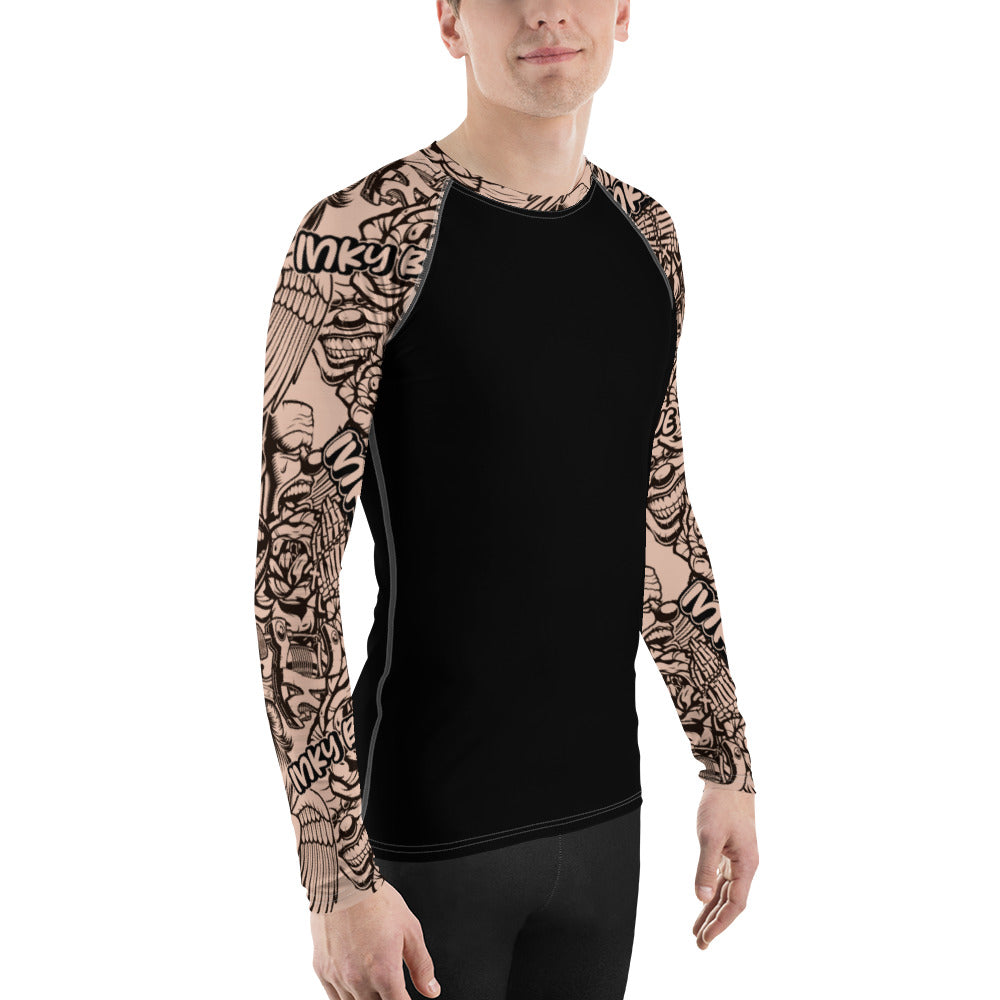 Inked Sleeve Mens Long Sleeve Tops