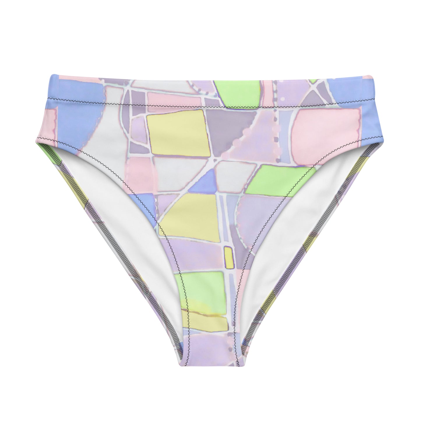 Savannah Swirl Recycled high-waisted bikini bottom