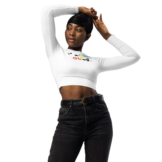 Change is Good Recycled long-sleeve crop top