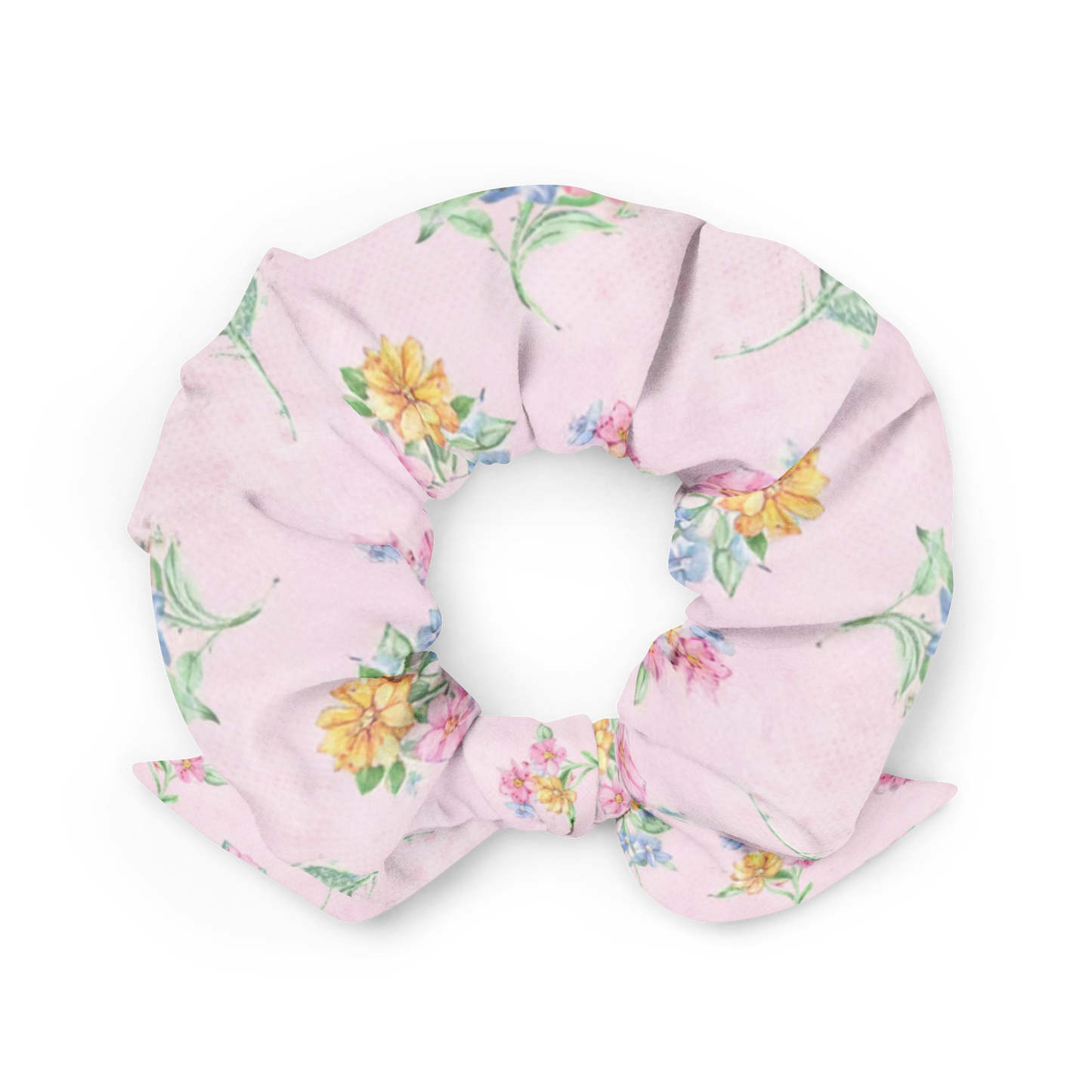 Multi Pink Floral Recycled Scrunchie