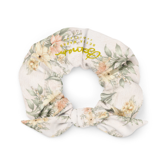 Royal Floral Recycled Scrunchie
