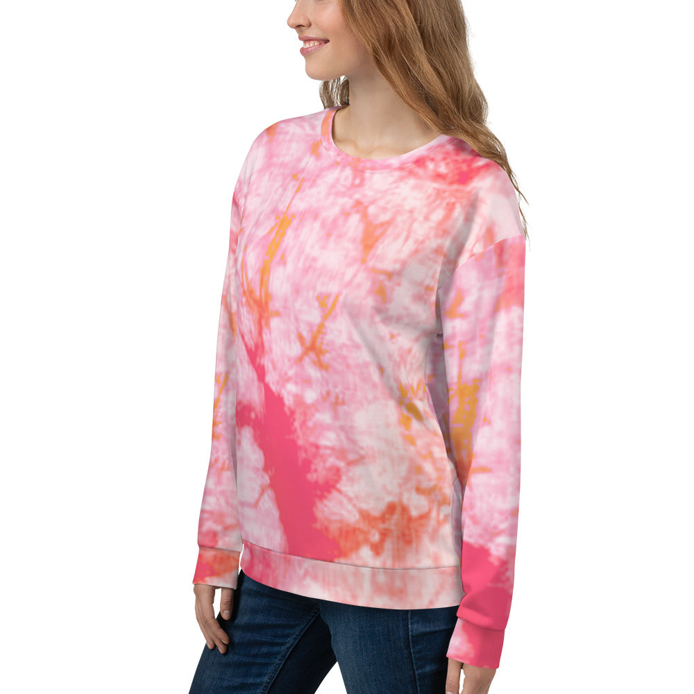 Recycled Unisex Sweatshirt - Fantasia Tie Dye - Women