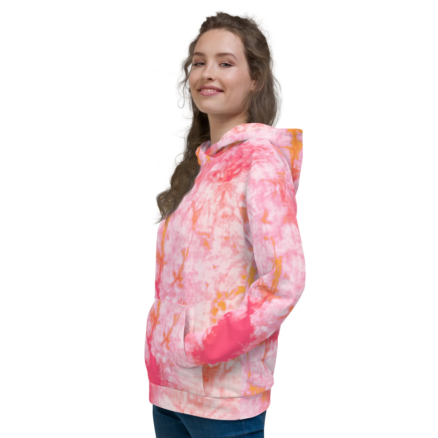 Women Recycled Unisex Hoodie - Fantasia Tie Dye - Women