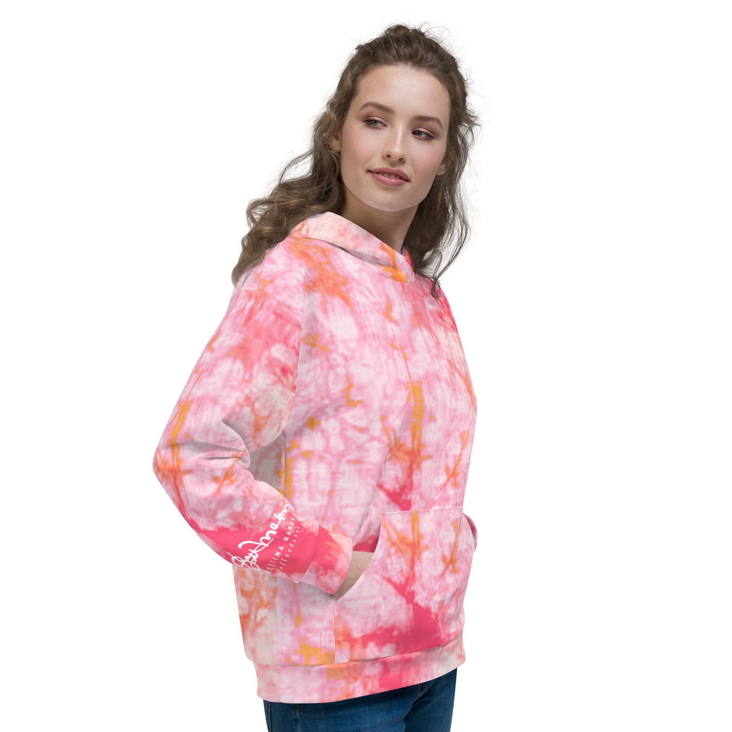 Women Recycled Unisex Hoodie - Fantasia Tie Dye - Women