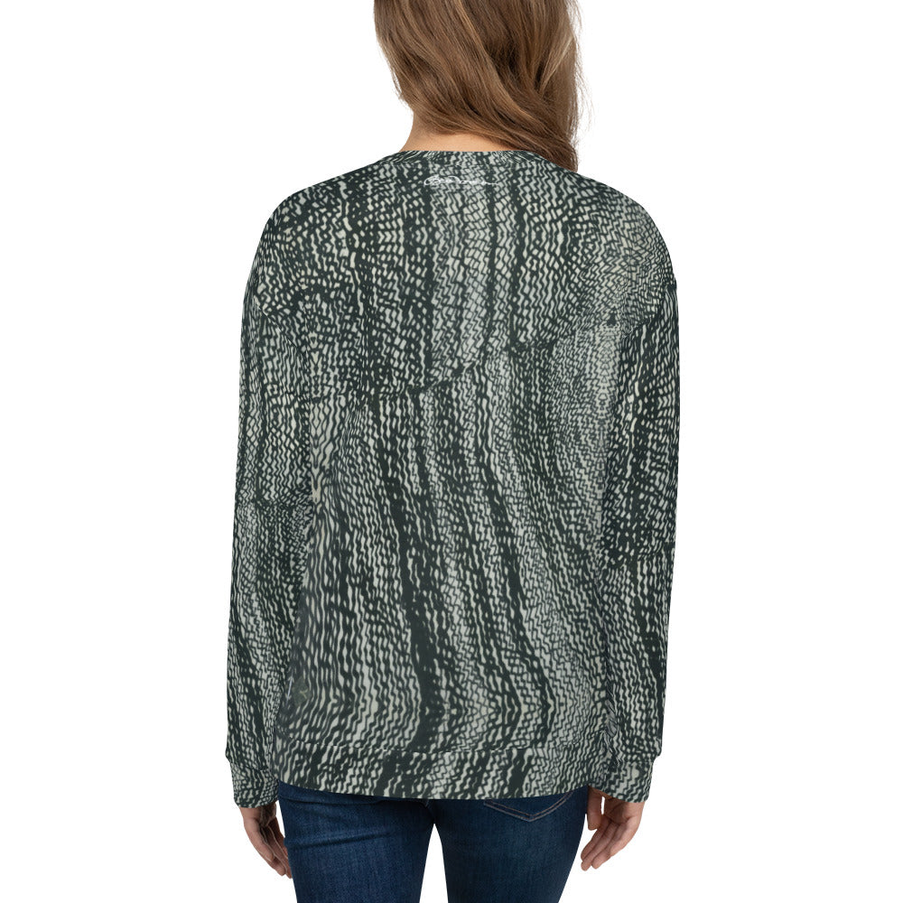 Recycled Unisex Sweatshirt - Tire Scribbles - Women