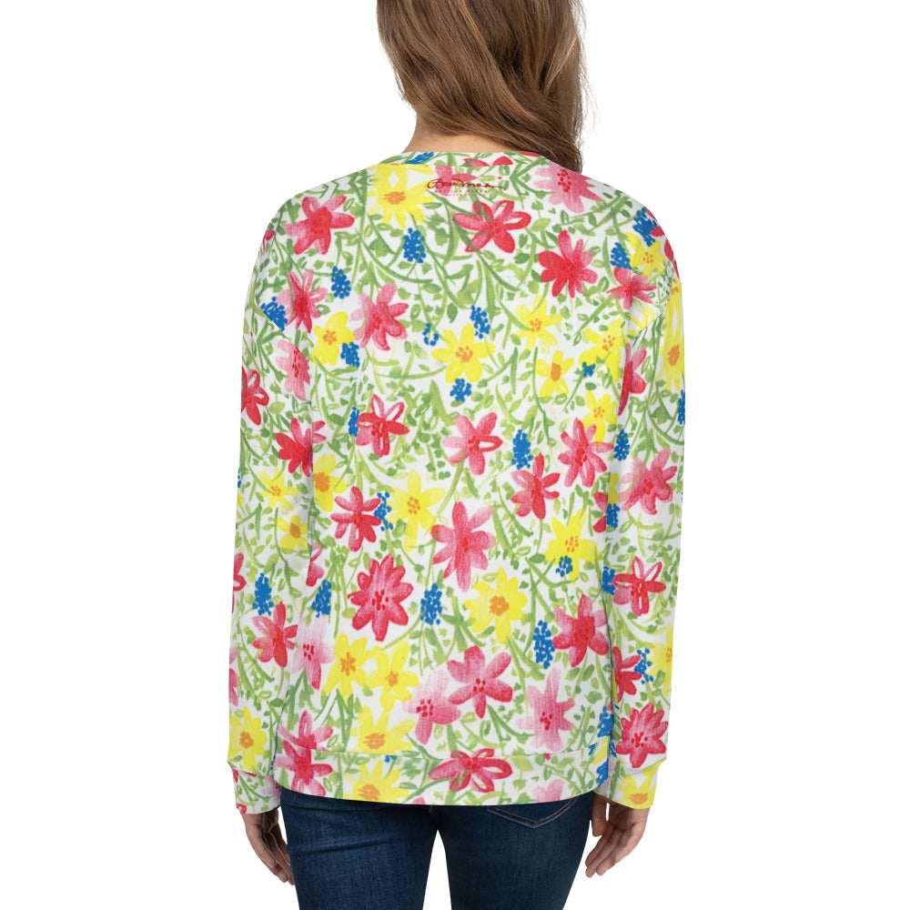 Recycled Unisex Sweatshirt - Wildflower - Women