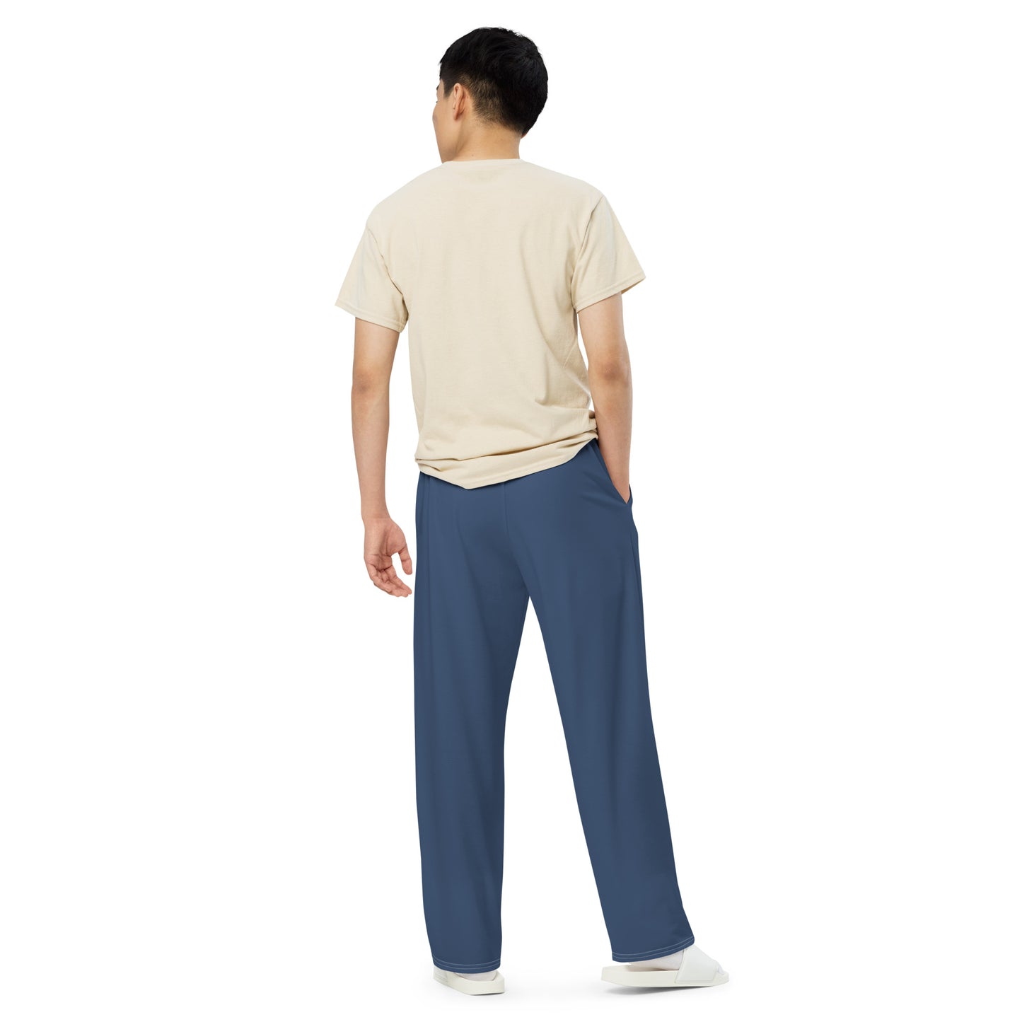 Wide Leg Pants Navy - Men