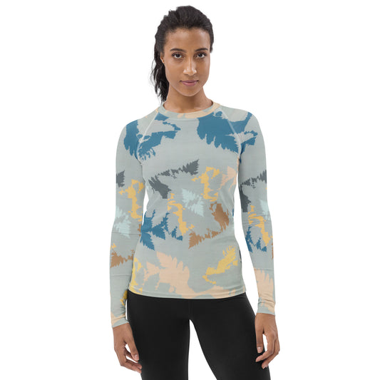 Abstract Forest Long Sleeve Tops