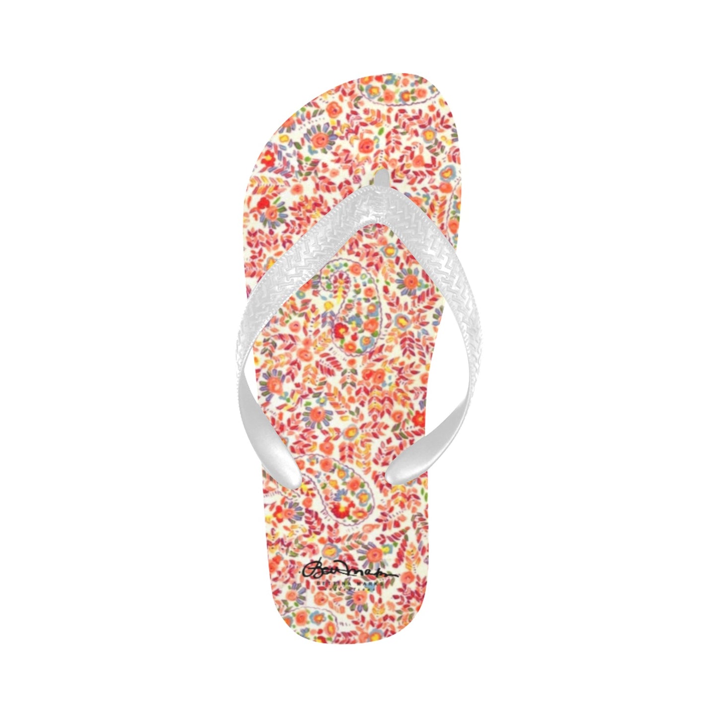 Retro Paisley Flip Flops for Men/Women