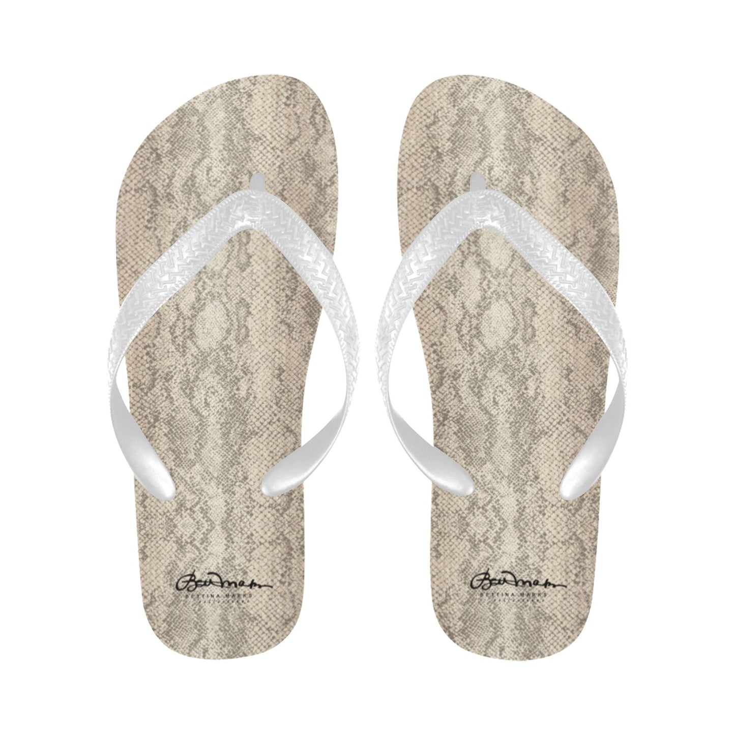 Snake Print Flip Flops for Men/Women