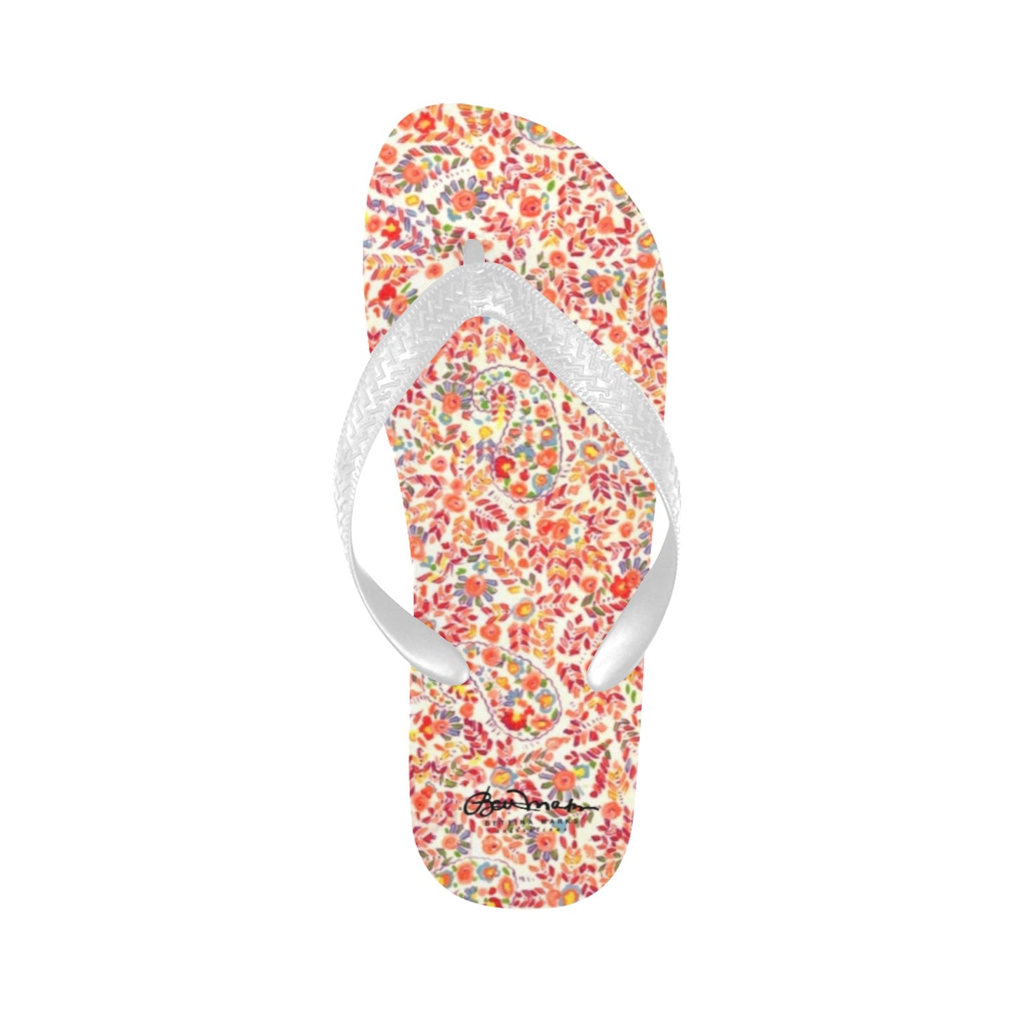 Retro Paisley Flip Flops for Men/Women
