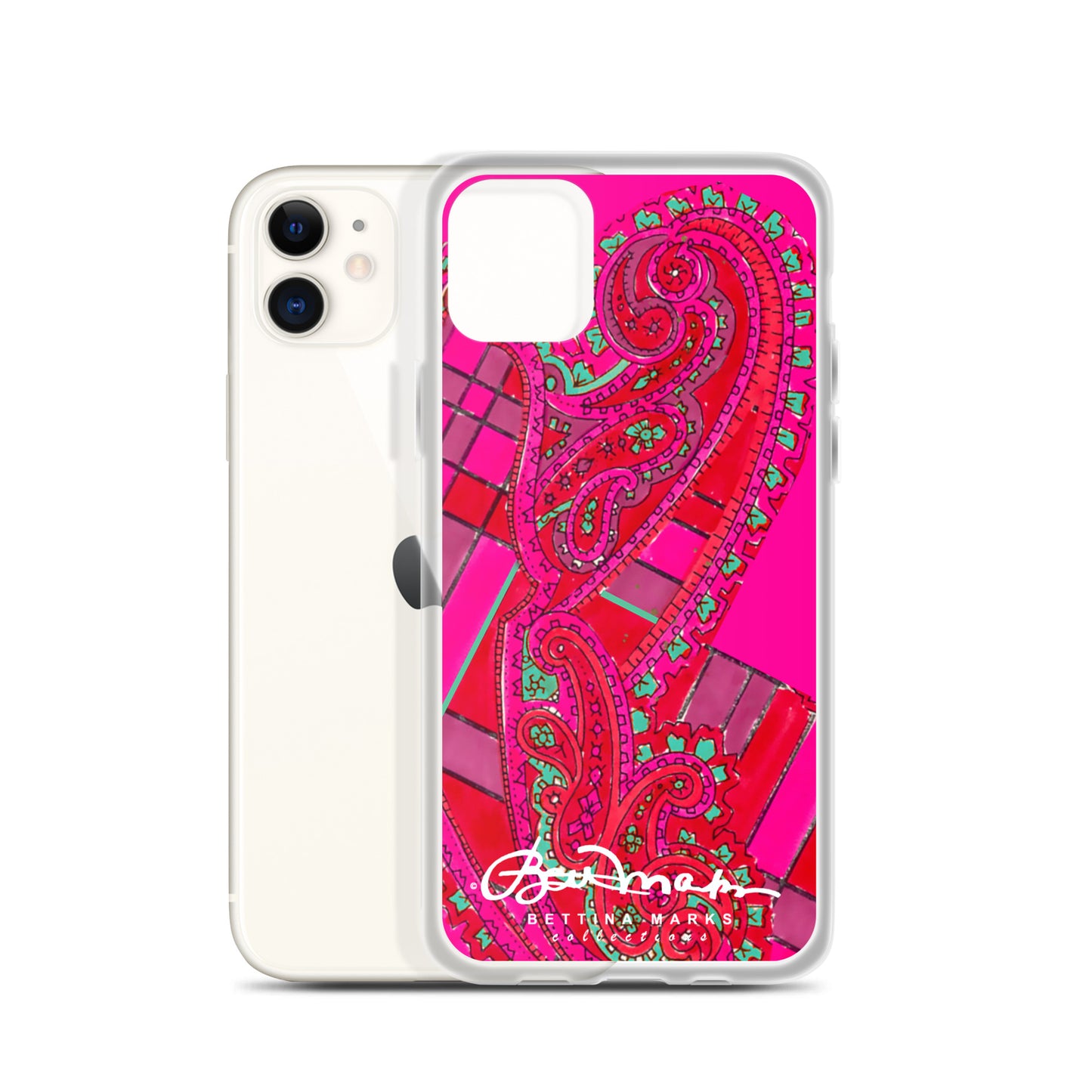 Pink Paisley Abstract Clear Case for iPhone®