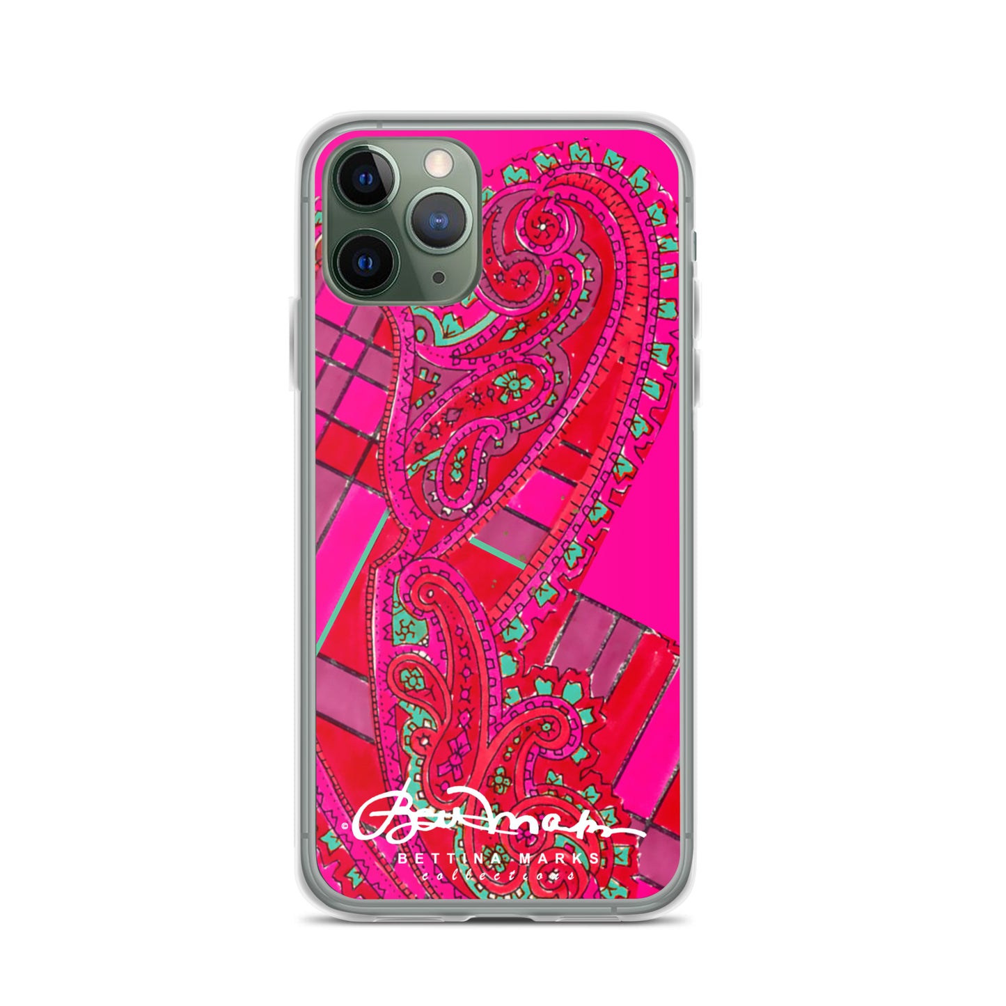 Pink Paisley Abstract Clear Case for iPhone®