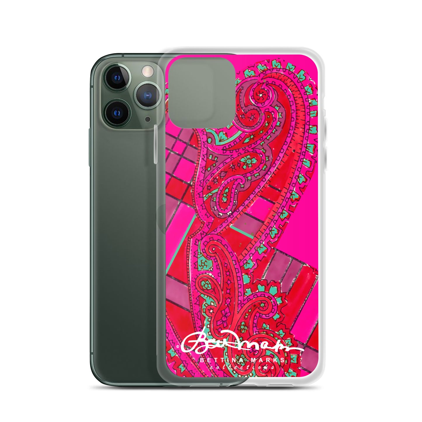 Pink Paisley Abstract Clear Case for iPhone®