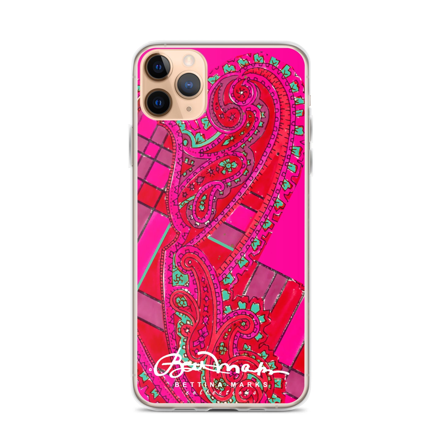 Pink Paisley Abstract Clear Case for iPhone®