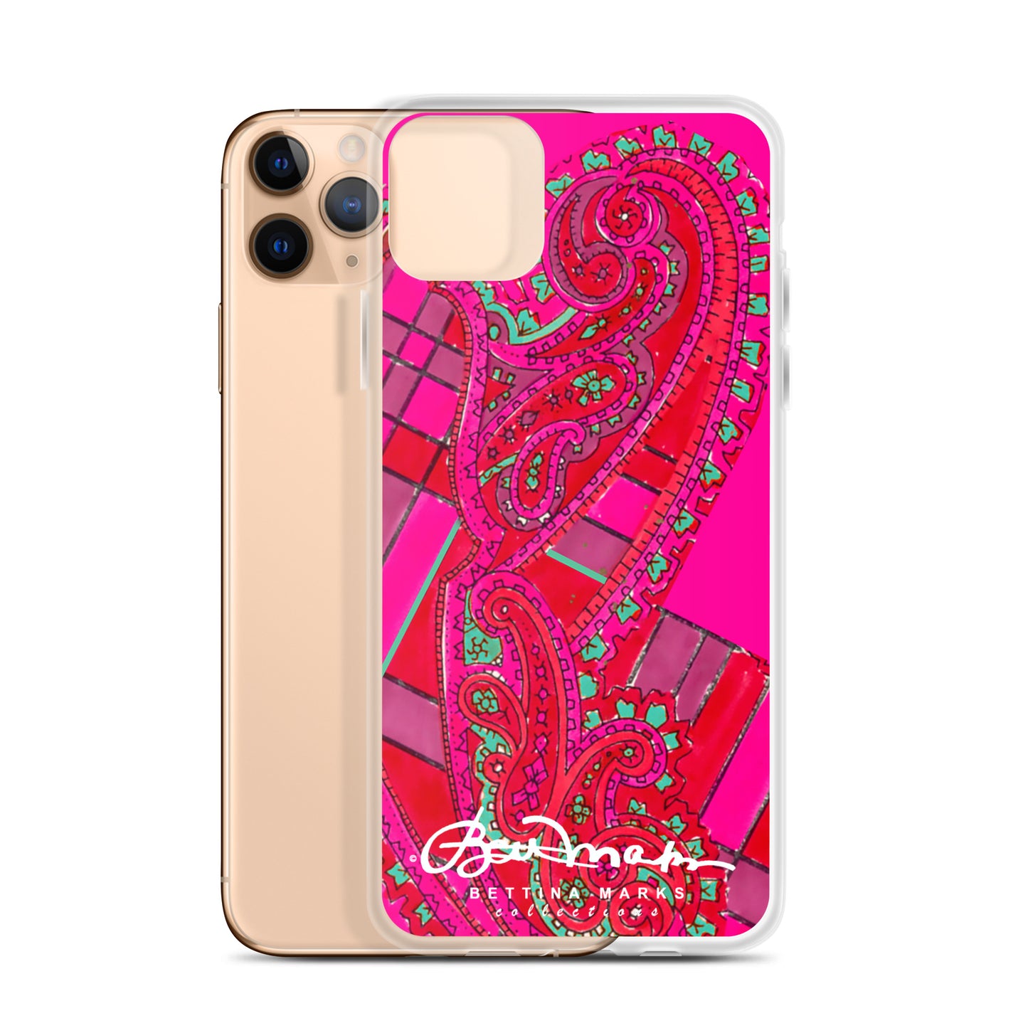 Pink Paisley Abstract Clear Case for iPhone®