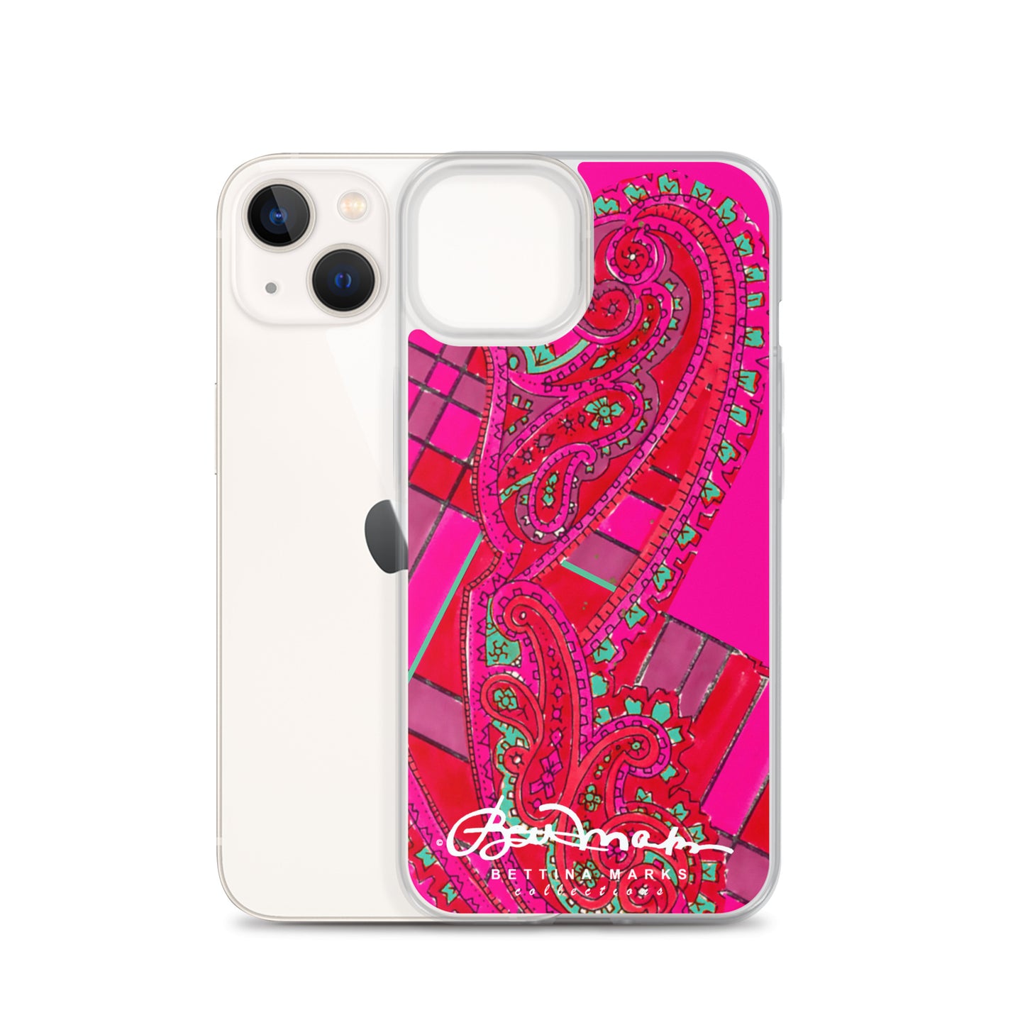 Pink Paisley Abstract Clear Case for iPhone®