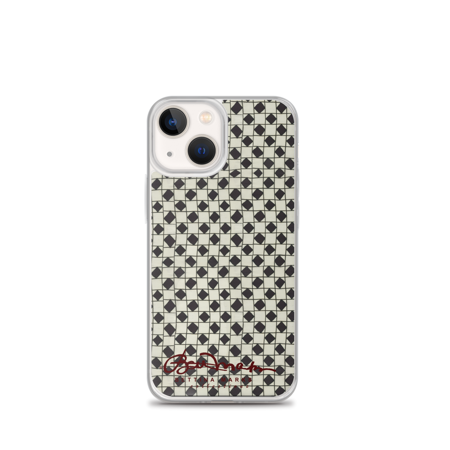 B&W Checkerboard Tough iPhone X Case