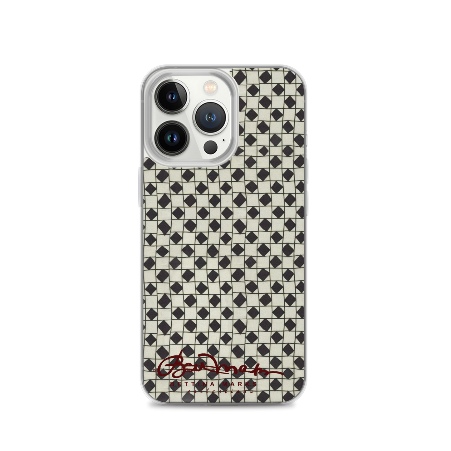 B&W Checkerboard Tough iPhone X Case