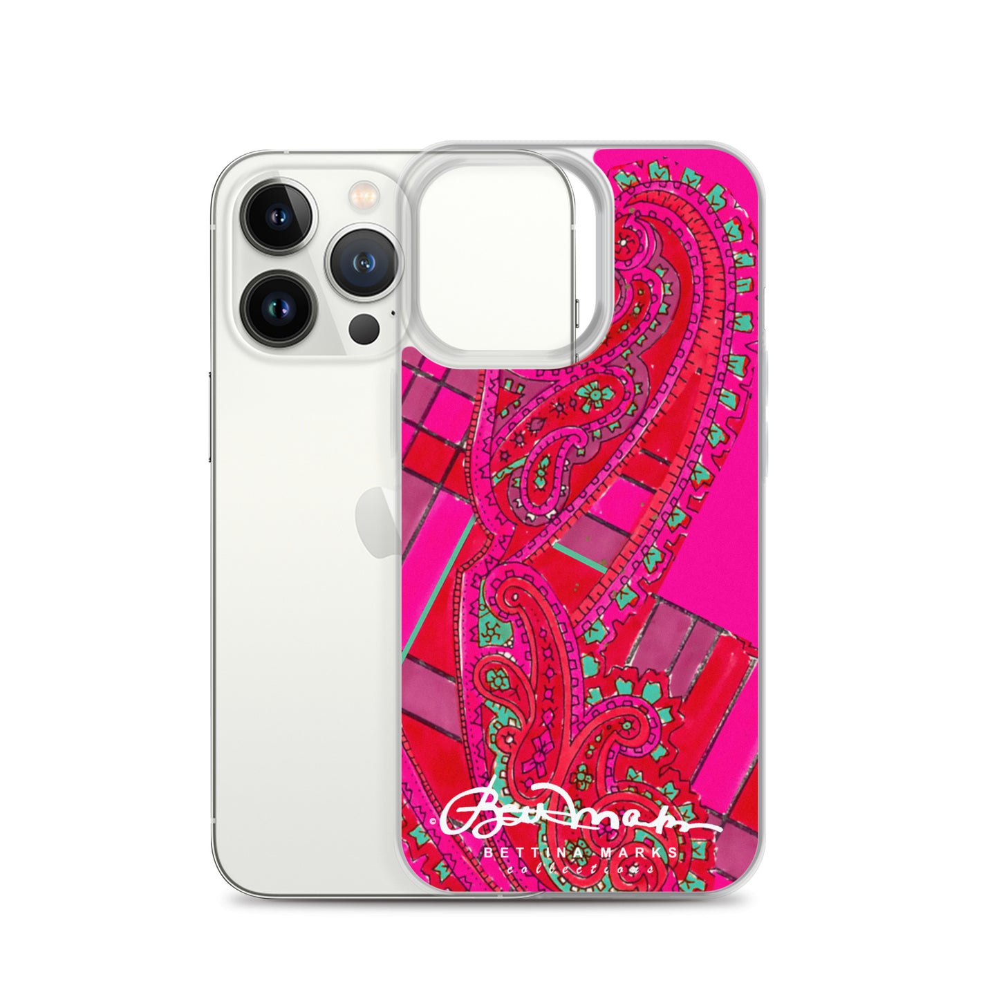 Pink Paisley Abstract Clear Case for iPhone®