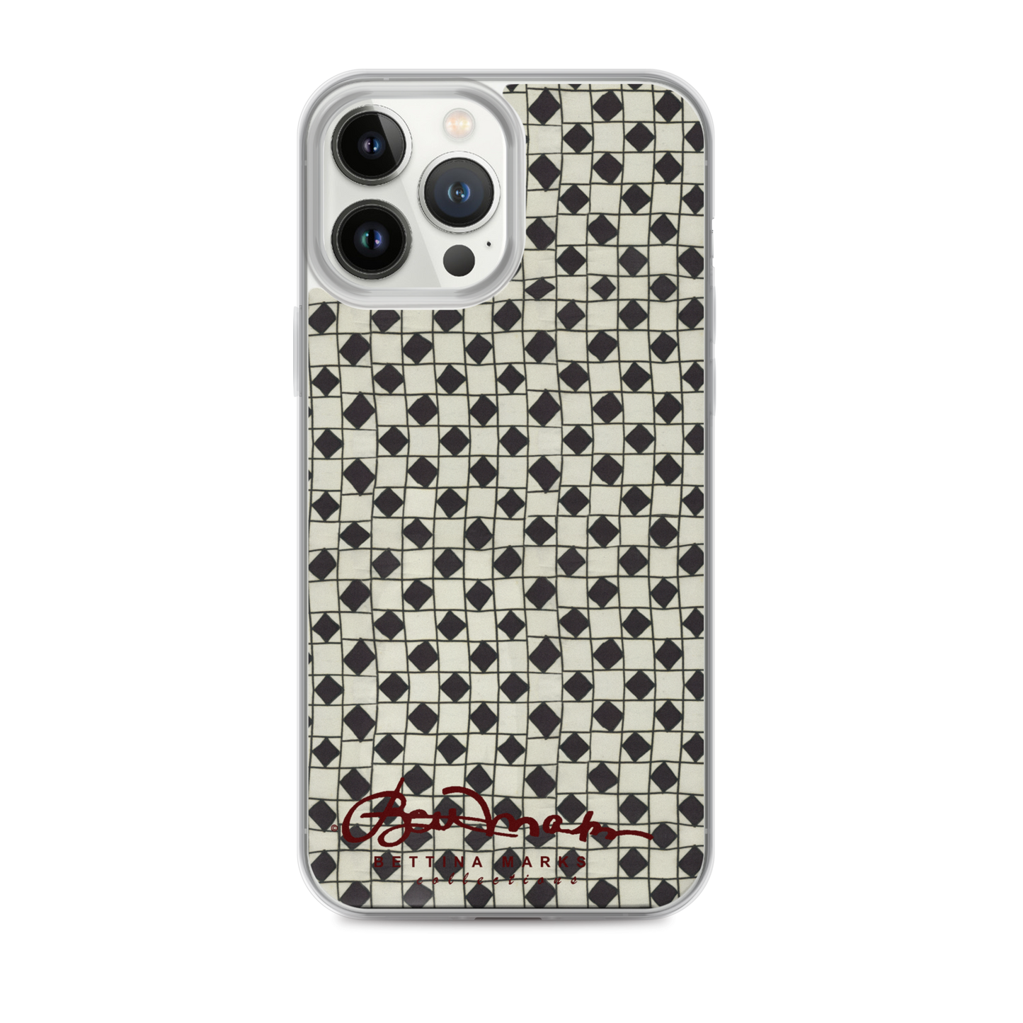 B&W Checkerboard Tough iPhone X Case