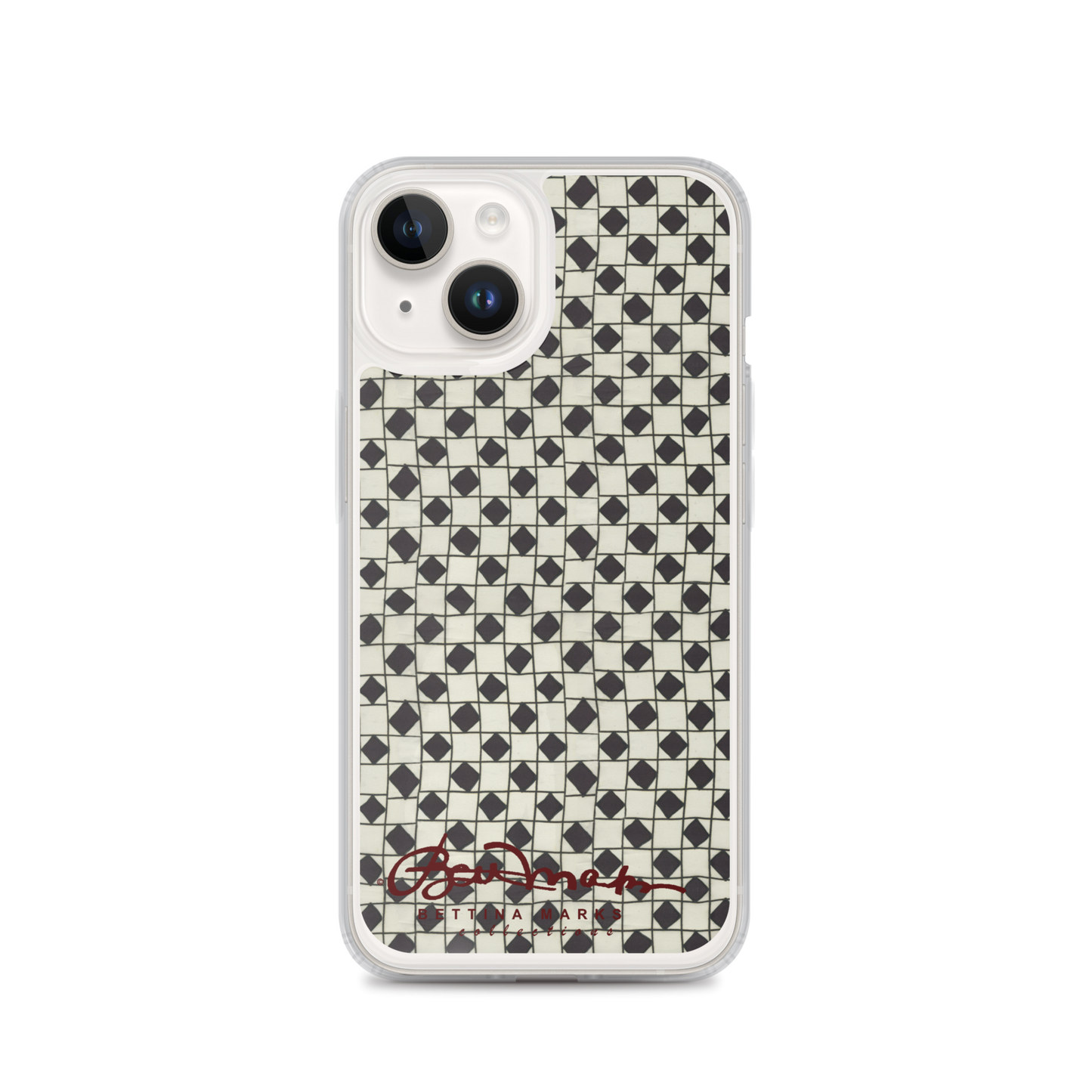 B&W Checkerboard Tough iPhone X Case