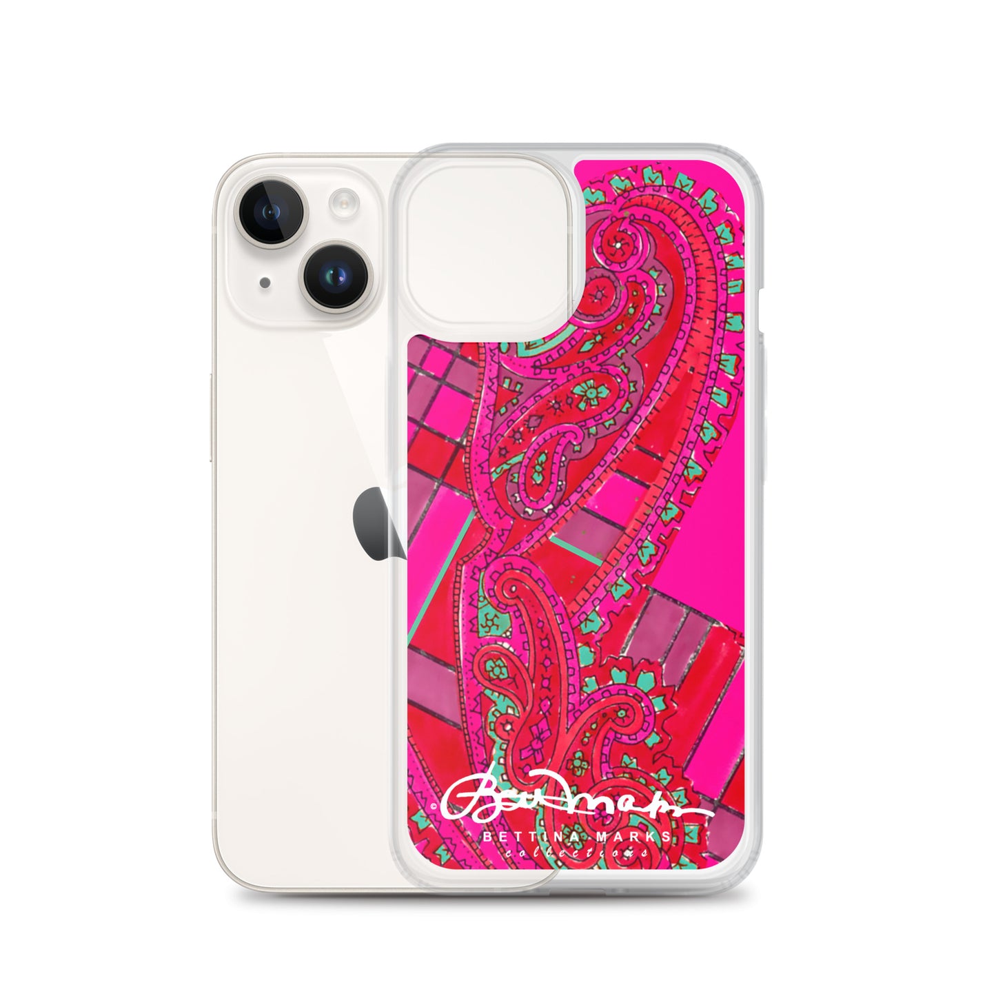 Pink Paisley Abstract Clear Case for iPhone®