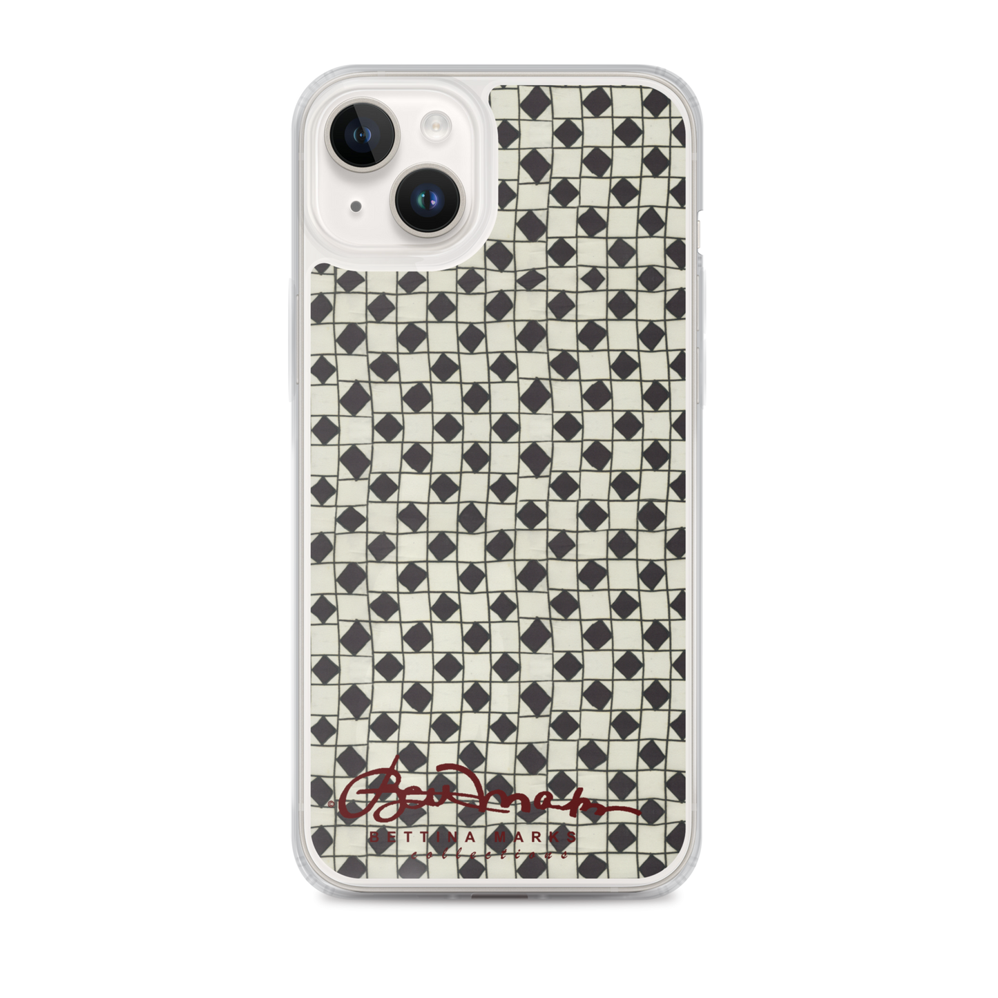 B&W Checkerboard Tough iPhone X Case