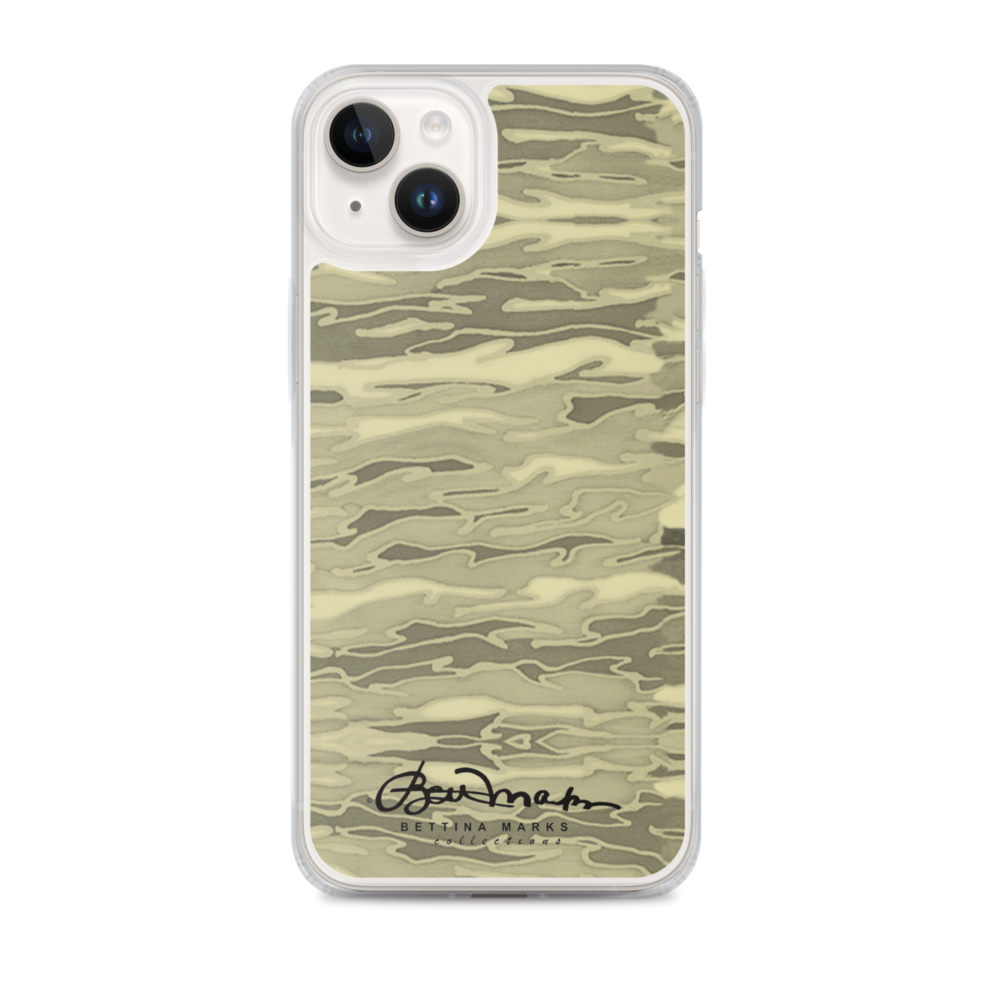 Khaki Lava Camouflage iPhone Case (select model)