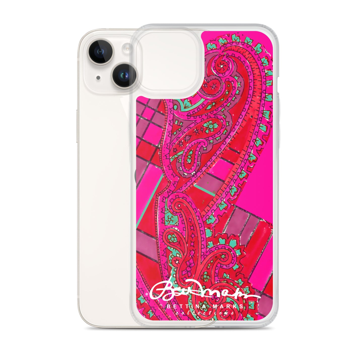 Pink Paisley Abstract Clear Case for iPhone®