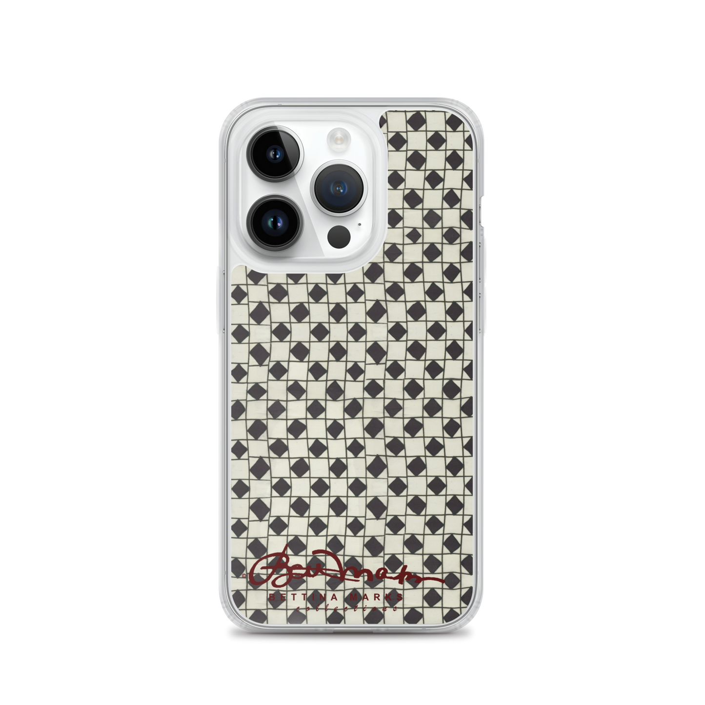 B&W Checkerboard Tough iPhone X Case