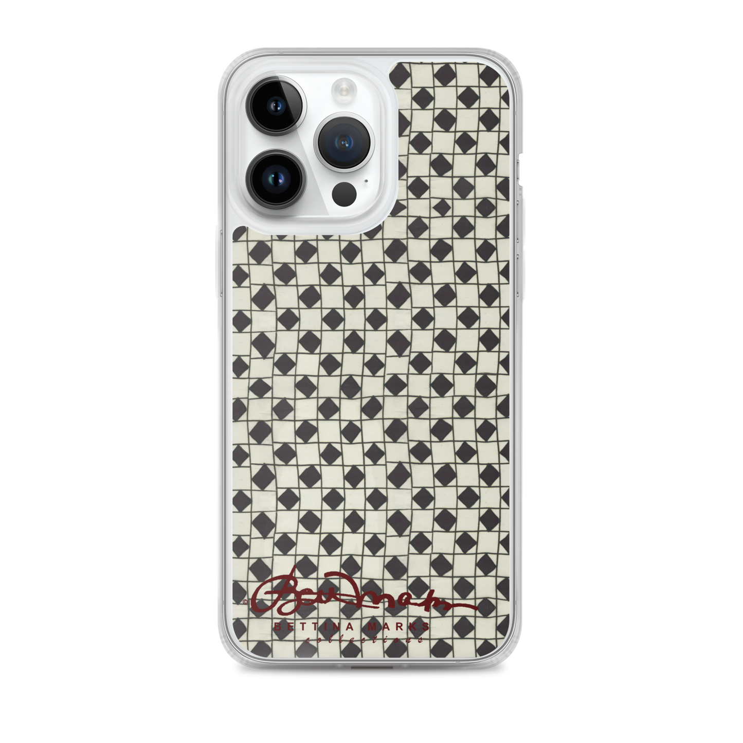 B&W Checkerboard Tough iPhone X Case