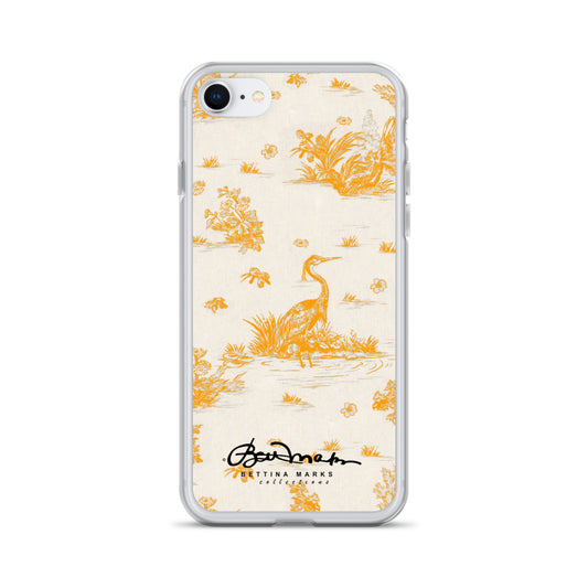 Toiles de Jouy Sacral Orange iPhone Case