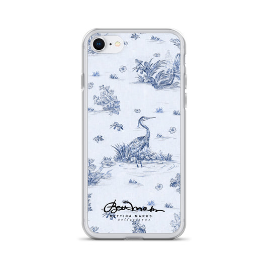 Toiles de Jouy Harmony Blue iPhone Case