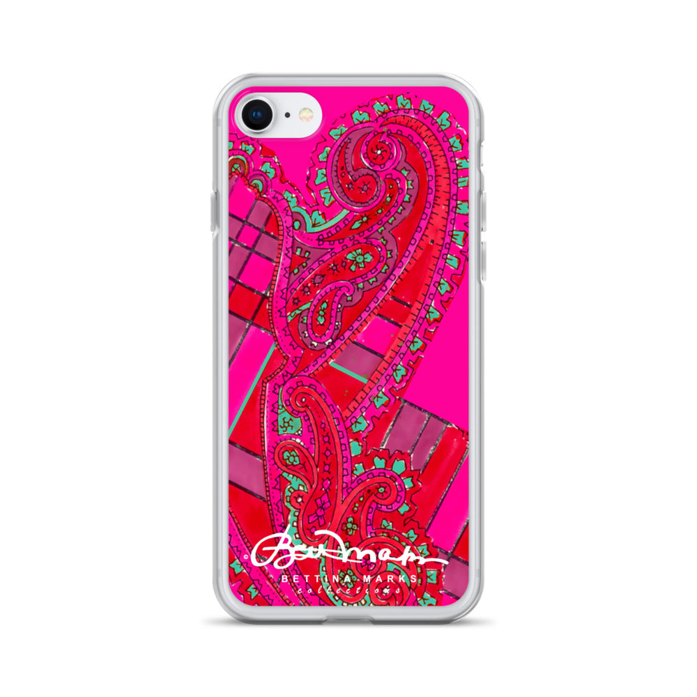 Pink Paisley Abstract Clear Case for iPhone®