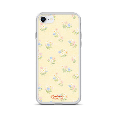 Yellow & Pink Pastel Floral Clear Case for iPhone®