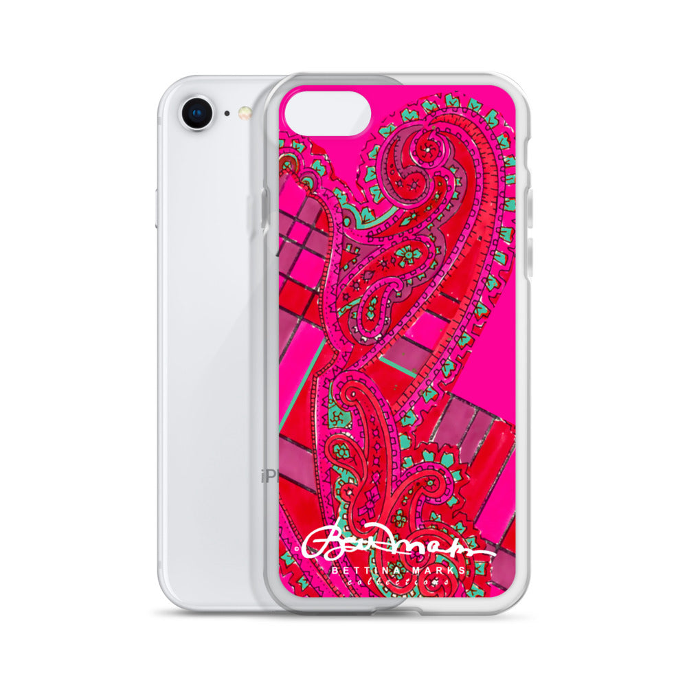 Pink Paisley Abstract Clear Case for iPhone®